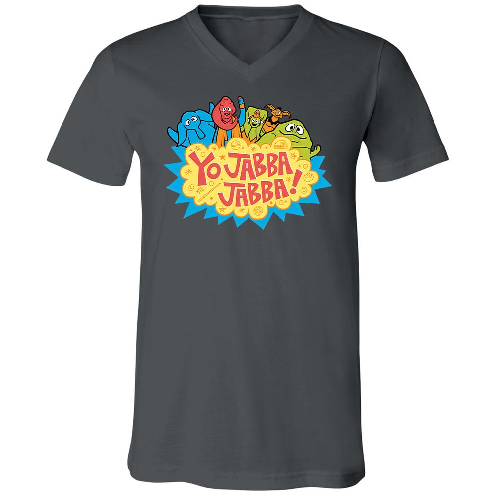 Unisex V-Neck T-Shirt - Q1DNC96N - Asphalt - 12