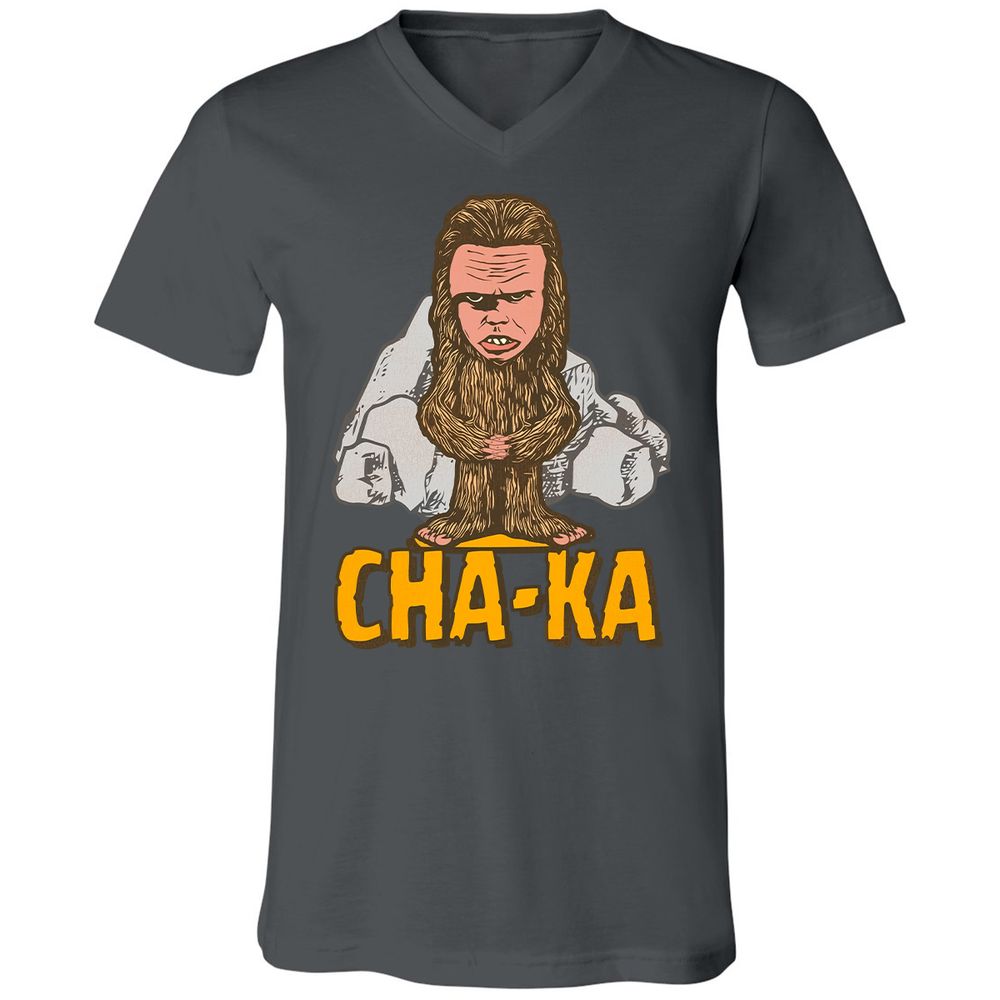 Unisex V-Neck T-Shirt - KBHDLYP8 - Asphalt - 12