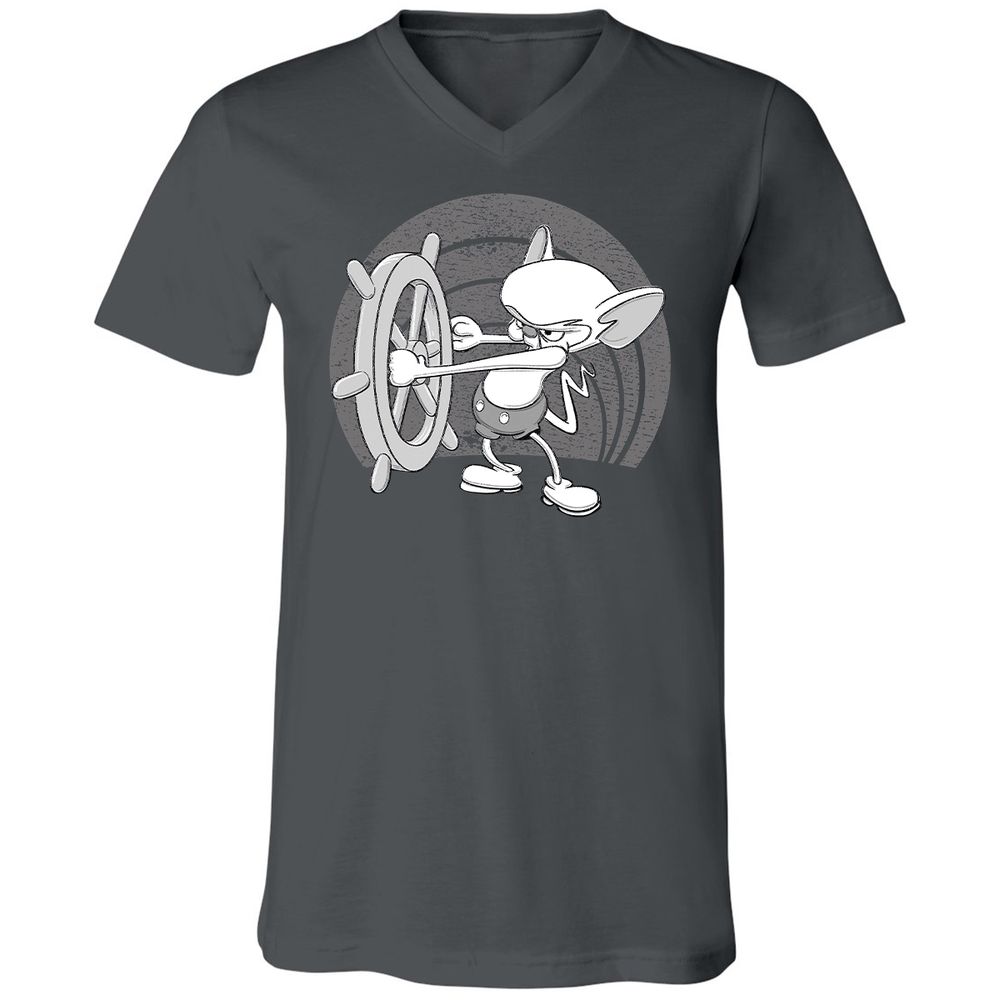 Unisex V-Neck T-Shirt - S1ASR1KT - Asphalt - 12