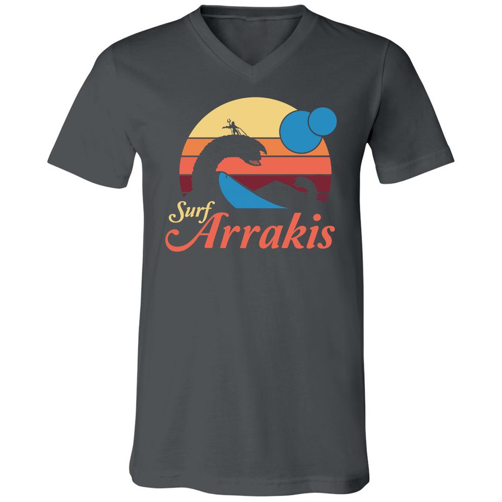 Unisex V-Neck T-Shirt - CBK8395W - Asphalt - 12