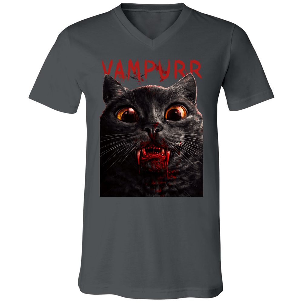 Unisex V-Neck T-Shirt - N7A8A96D - Asphalt - 12