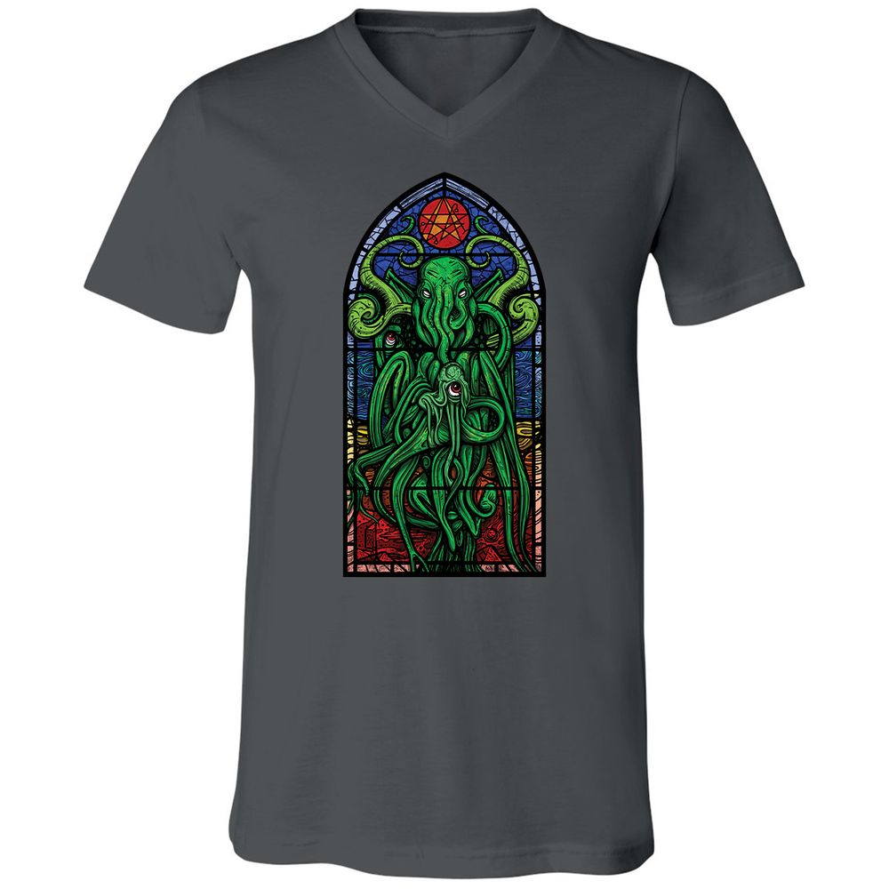 Unisex V-Neck T-Shirt - TWE2ZB68 - Asphalt - 12