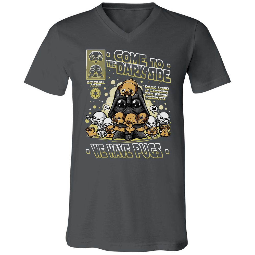 Unisex V-Neck T-Shirt - XNF62L6E - Asphalt - 12