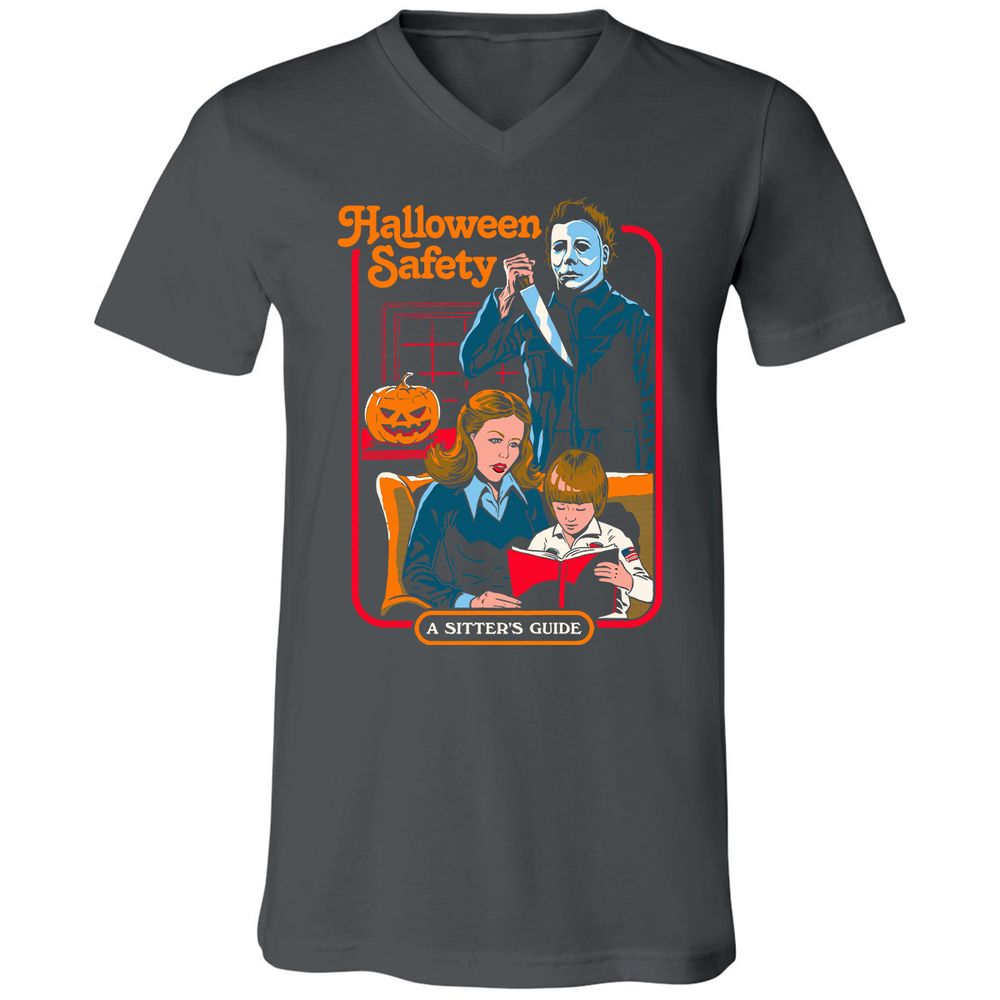 Unisex V-Neck T-Shirt - MFZVLC44 - Asphalt - 12