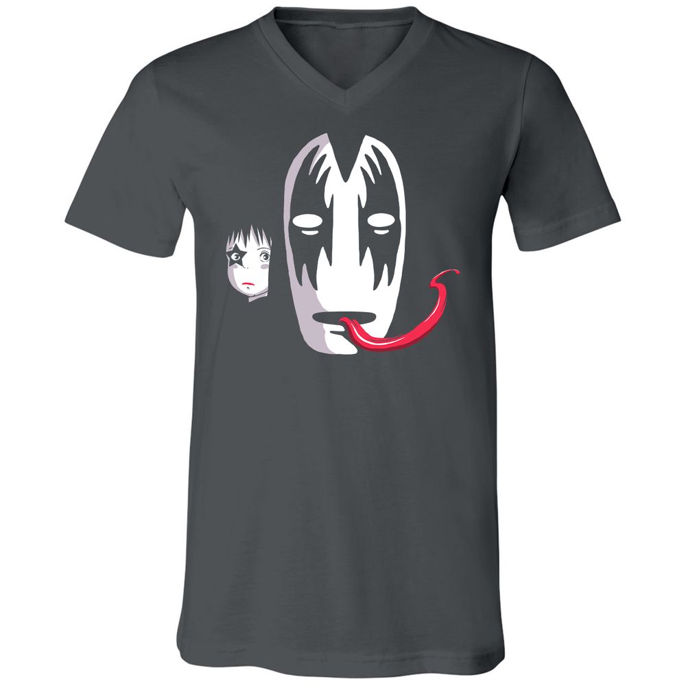 Unisex V-Neck T-Shirt - MSY57BFP - Asphalt - 12