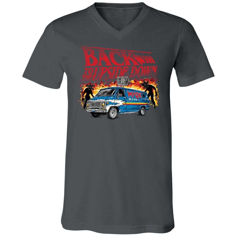 Unisex V-Neck T-Shirt - Z5DR4RDE - Asphalt - 12