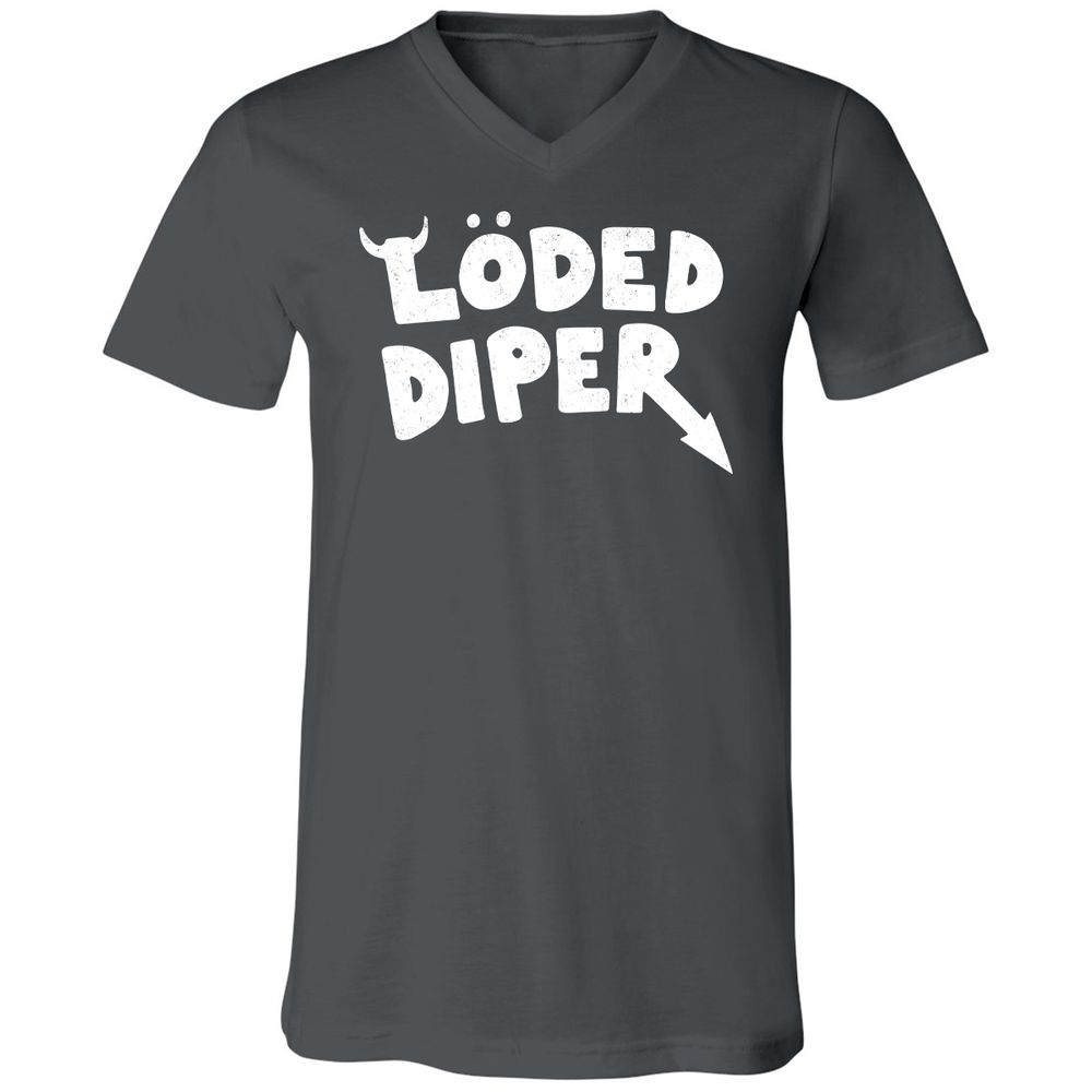 Unisex V-Neck T-Shirt - 1TWPBP3G - Asphalt - 12