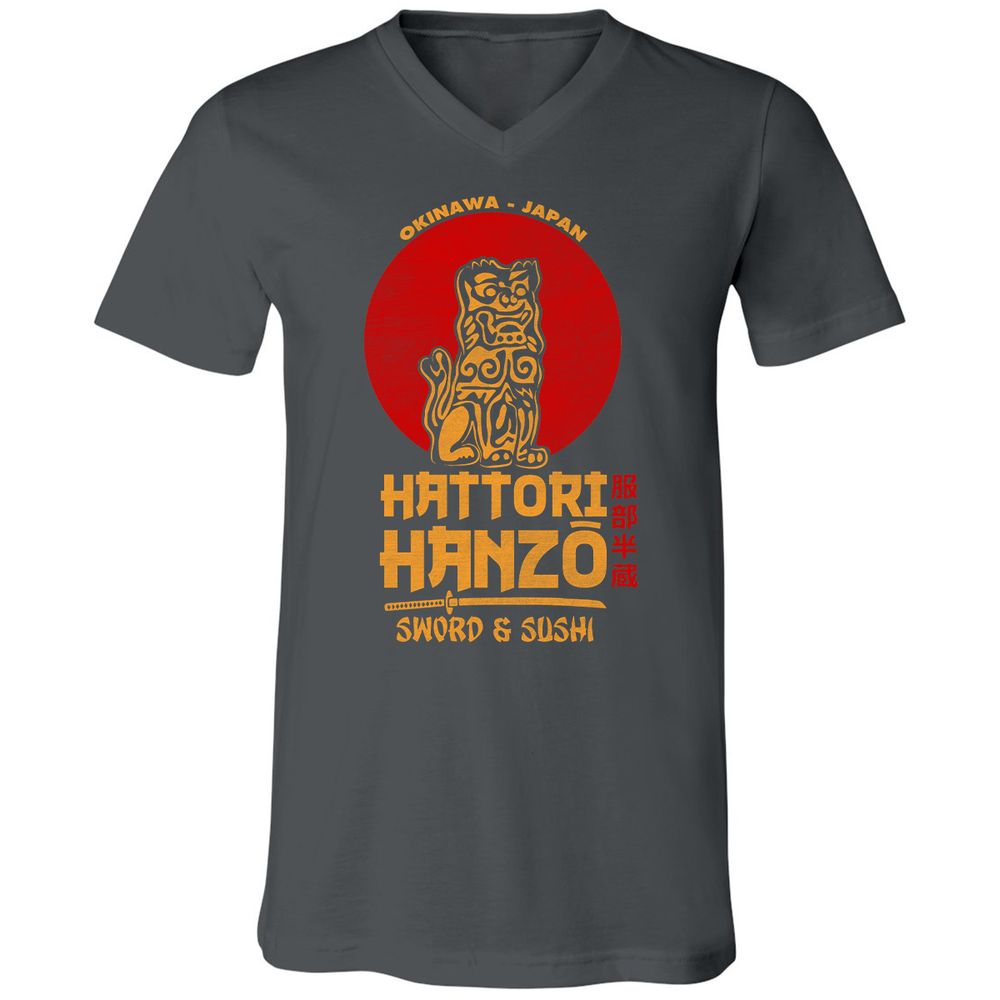 Unisex V-Neck T-Shirt - V3QV589B - Asphalt - 12