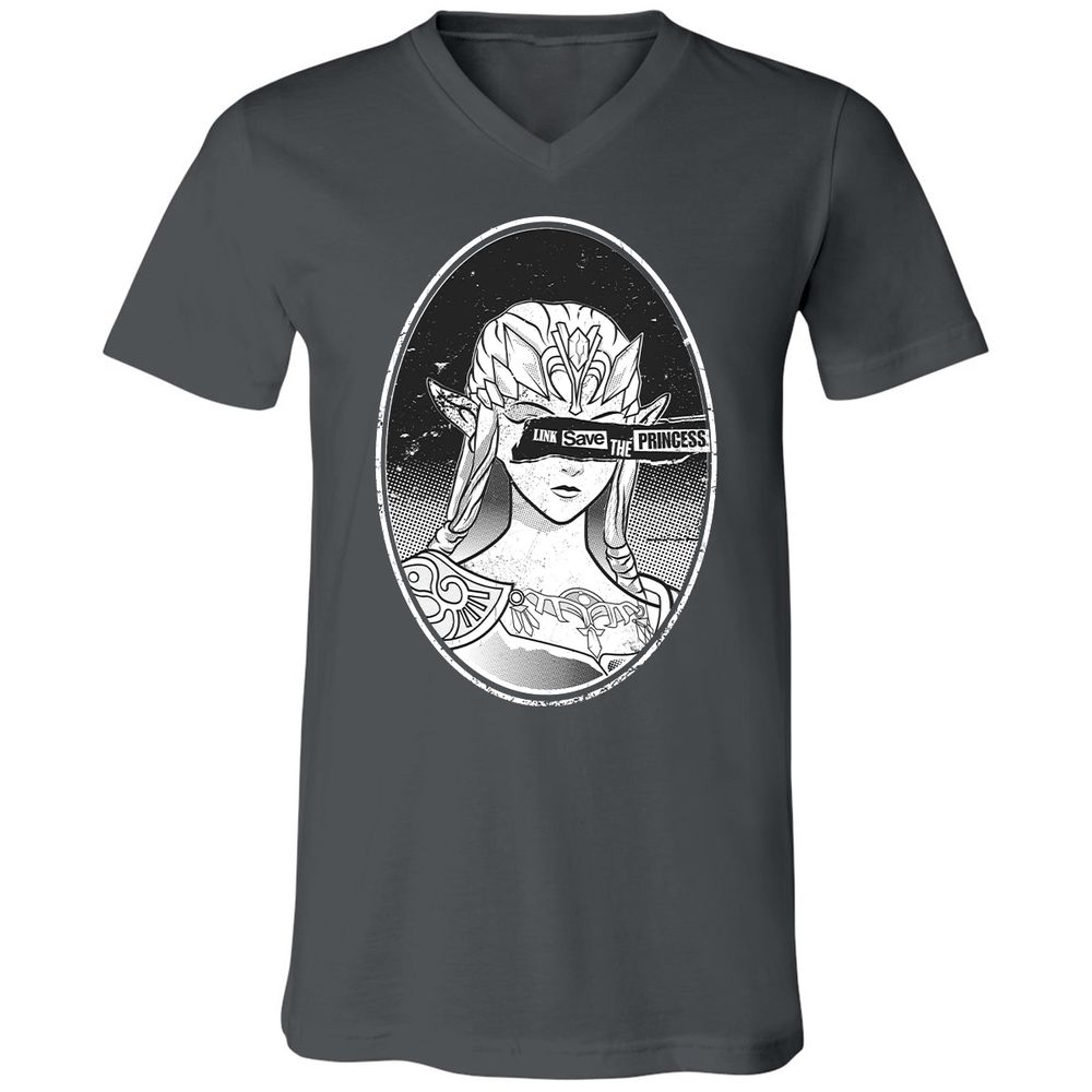 Unisex V-Neck T-Shirt - 6STSNA1M - Asphalt - 12