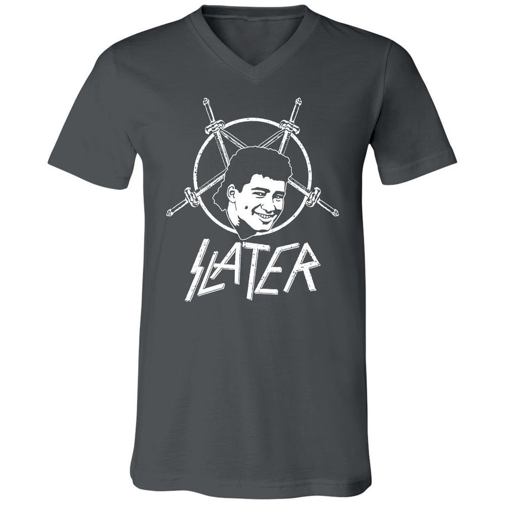 Unisex V-Neck T-Shirt - 34LB78F5 - Asphalt - 12