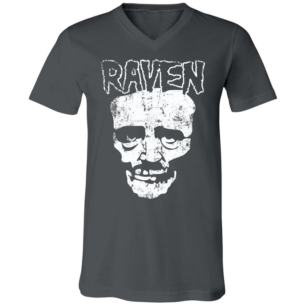 Unisex V-Neck T-Shirt - VULVSWAK - Asphalt - 12