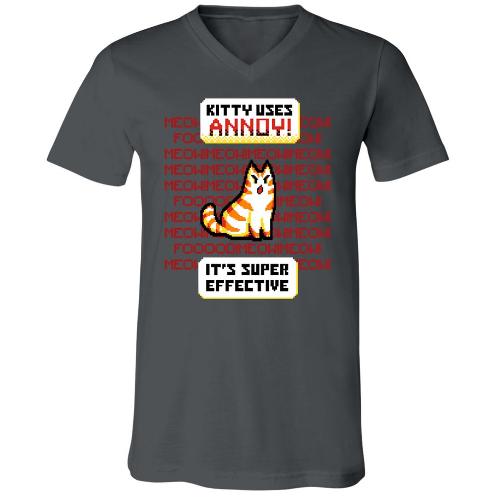 Unisex V-Neck T-Shirt - LLPK7BU7 - Asphalt - 12