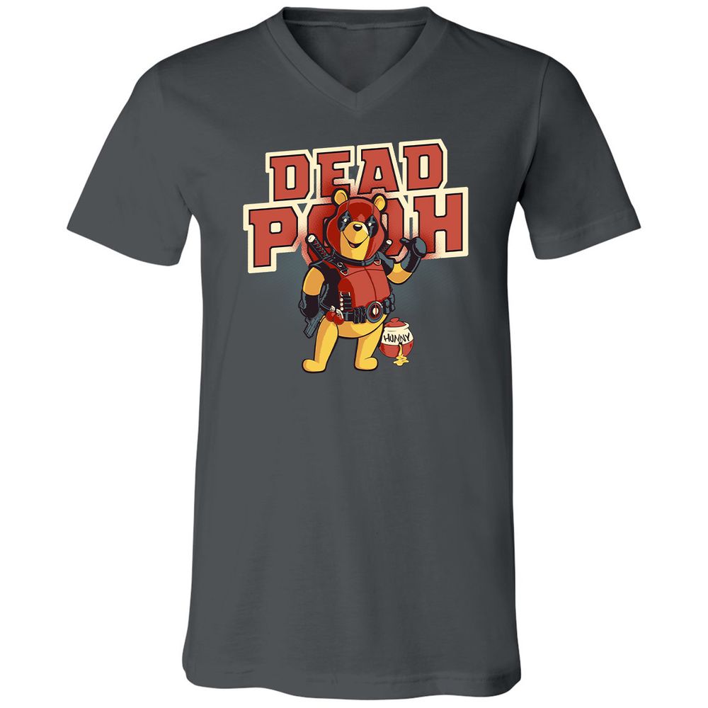 Unisex V-Neck T-Shirt - P6Q373CJ - Asphalt - 12