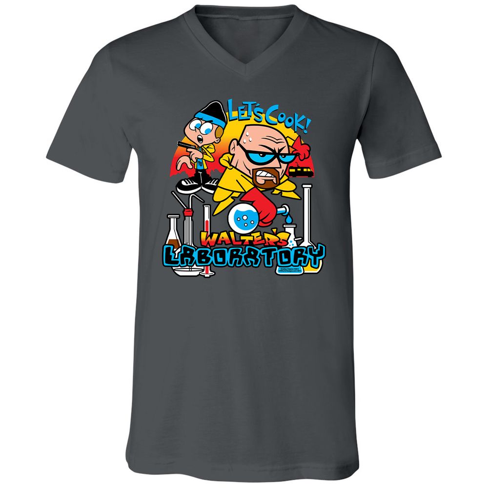 Unisex V-Neck T-Shirt - 29PZUUCS - Asphalt - 12