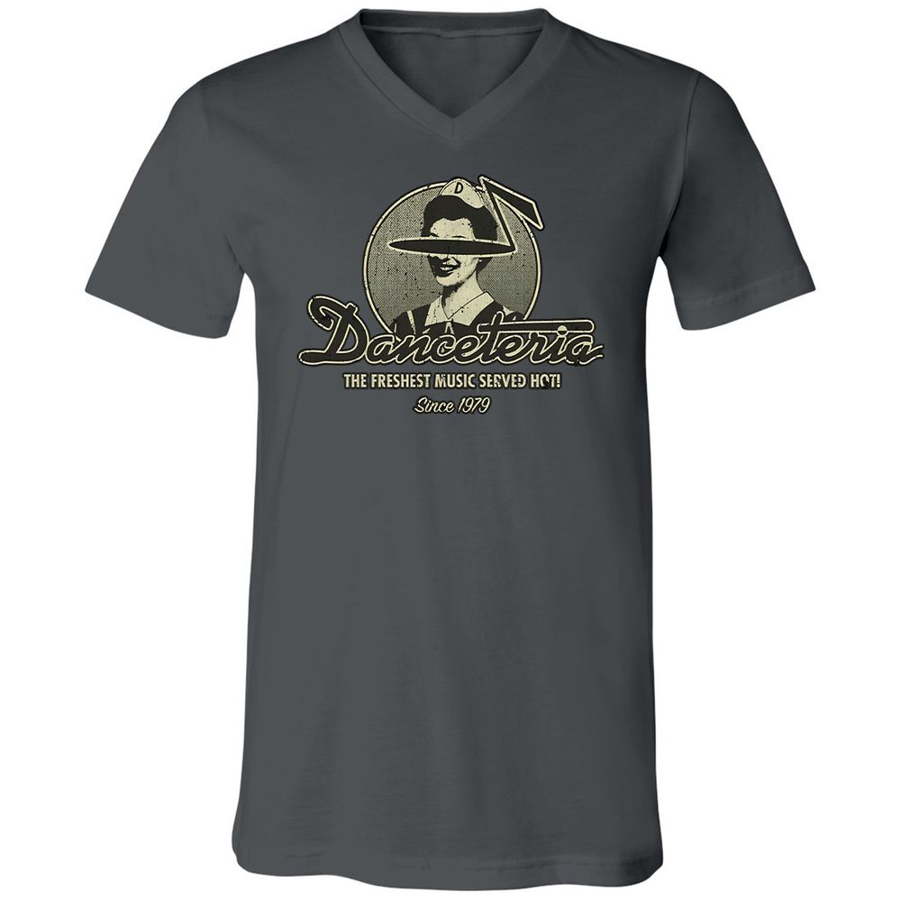 Unisex V-Neck T-Shirt - ZYTFCQ9L - Asphalt - 12