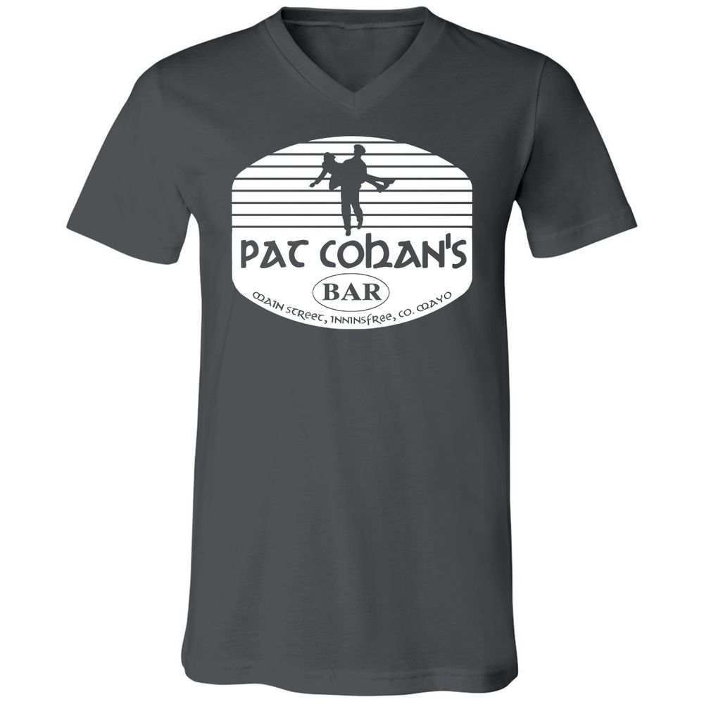 Unisex V-Neck T-Shirt - VPGAAQRZ - Asphalt - 12