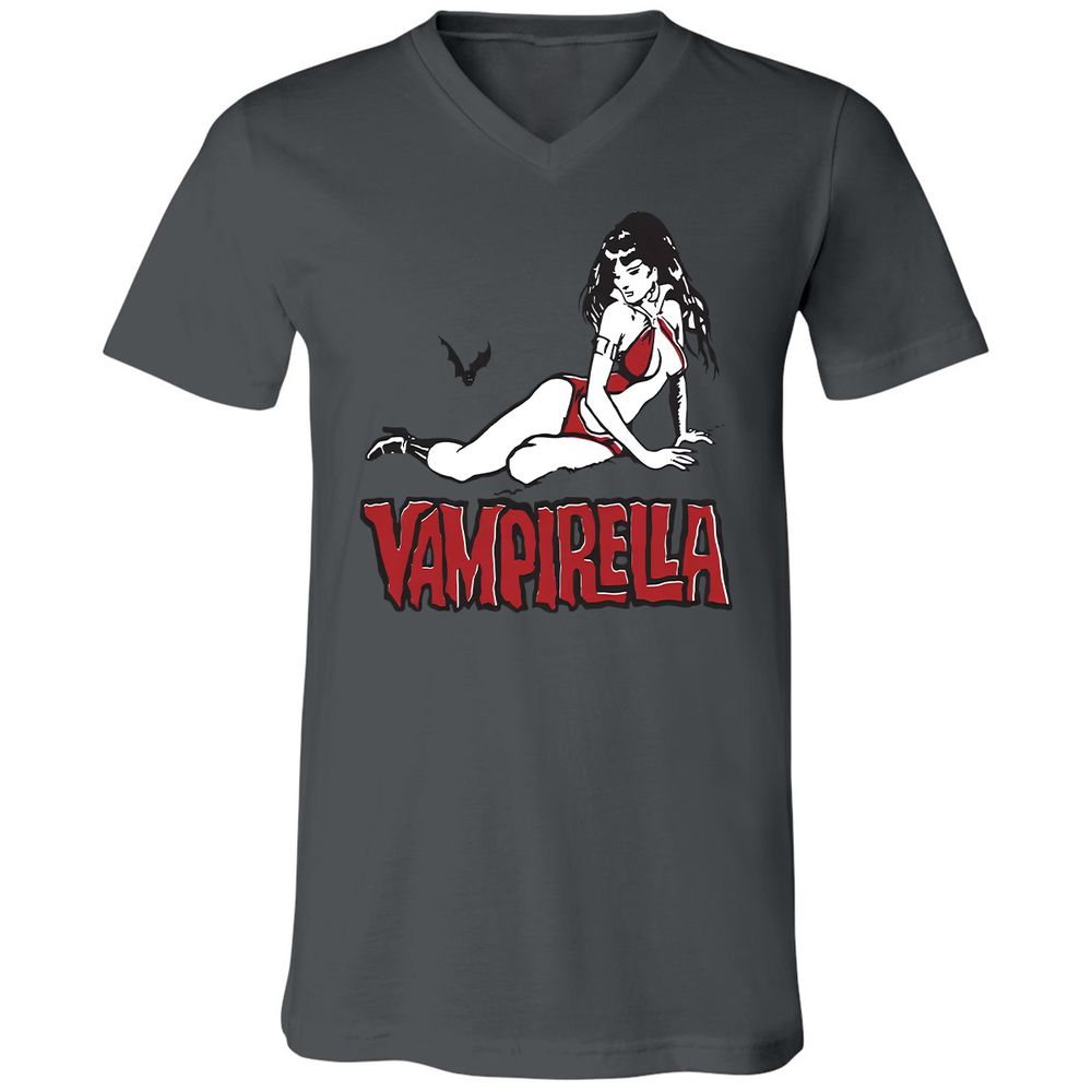 Unisex V-Neck T-Shirt - FKAESP1V - Asphalt - 12