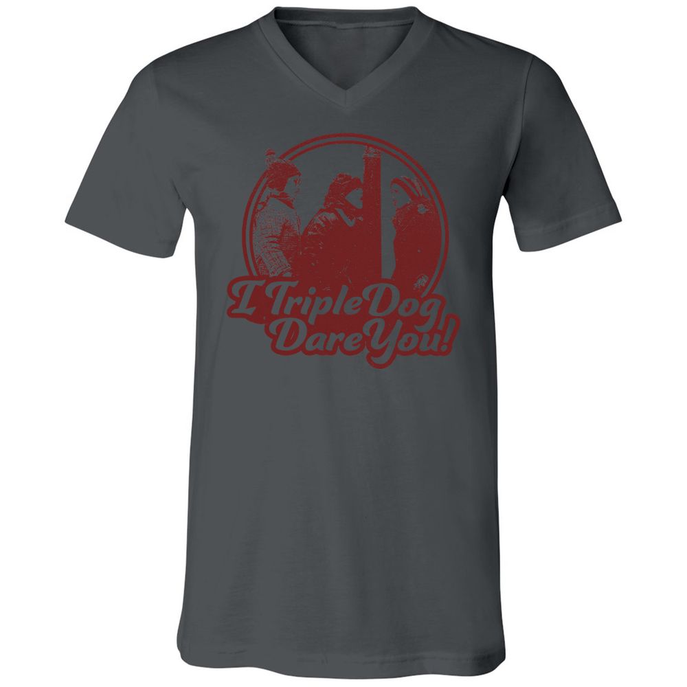 Unisex V-Neck T-Shirt - CAM4X1CL - Asphalt - 12