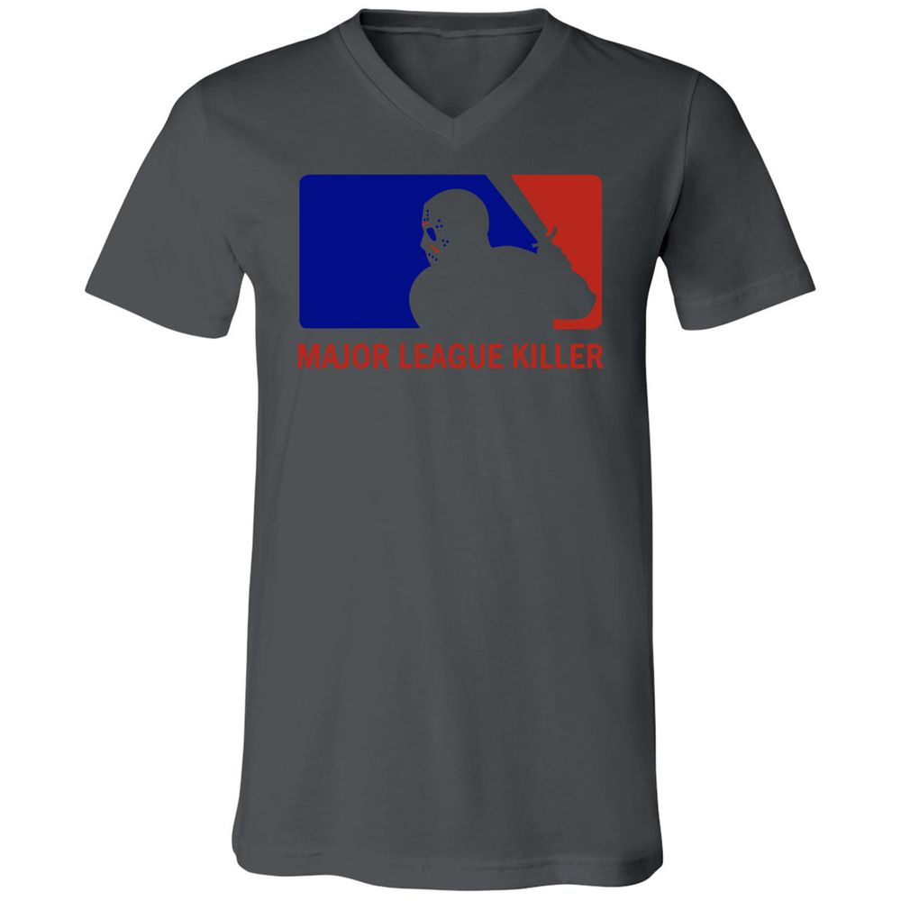 Unisex V-Neck T-Shirt - 1N2UFXBT - Asphalt - 12