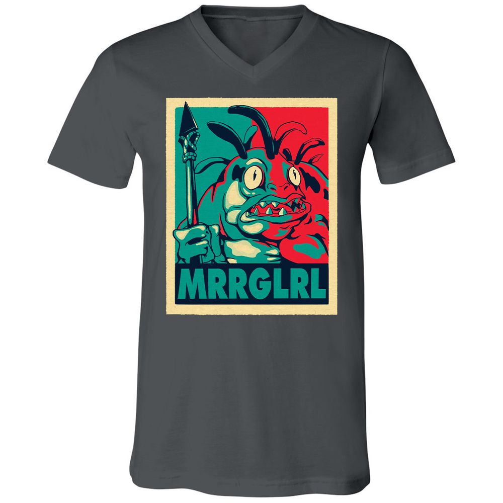 Unisex V-Neck T-Shirt - H11TVNMK - Asphalt - 12