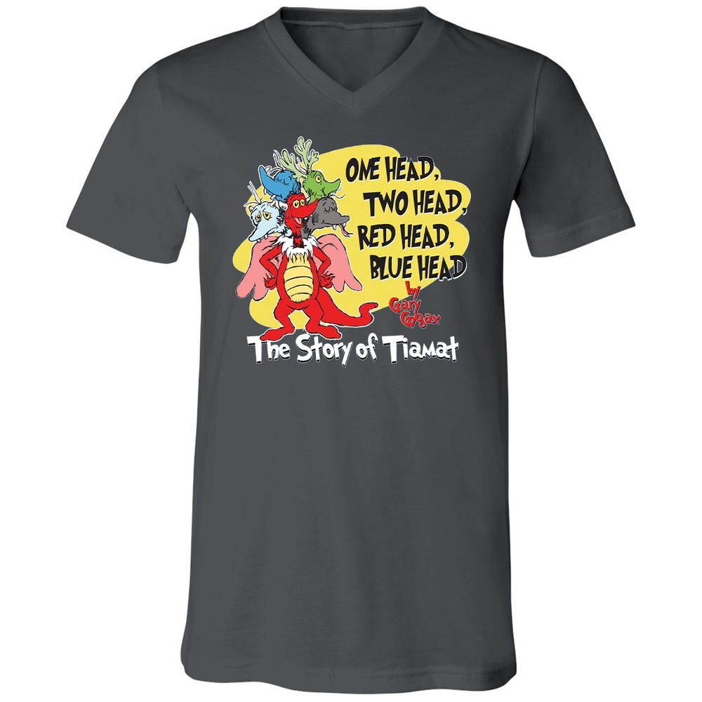 Unisex V-Neck T-Shirt - 7NCLXASY - Asphalt - 12