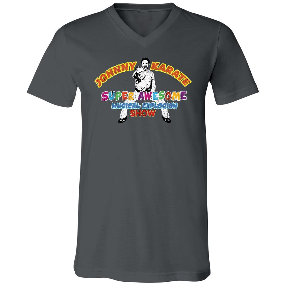 Unisex V-Neck T-Shirt - TYRMN8X3 - Asphalt - 12