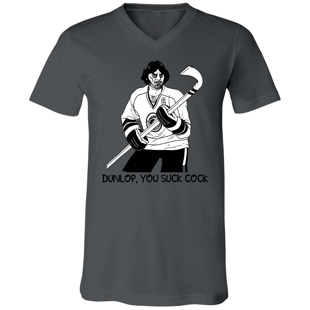 Unisex V-Neck T-Shirt - 9N6CDA4T - Asphalt - 12