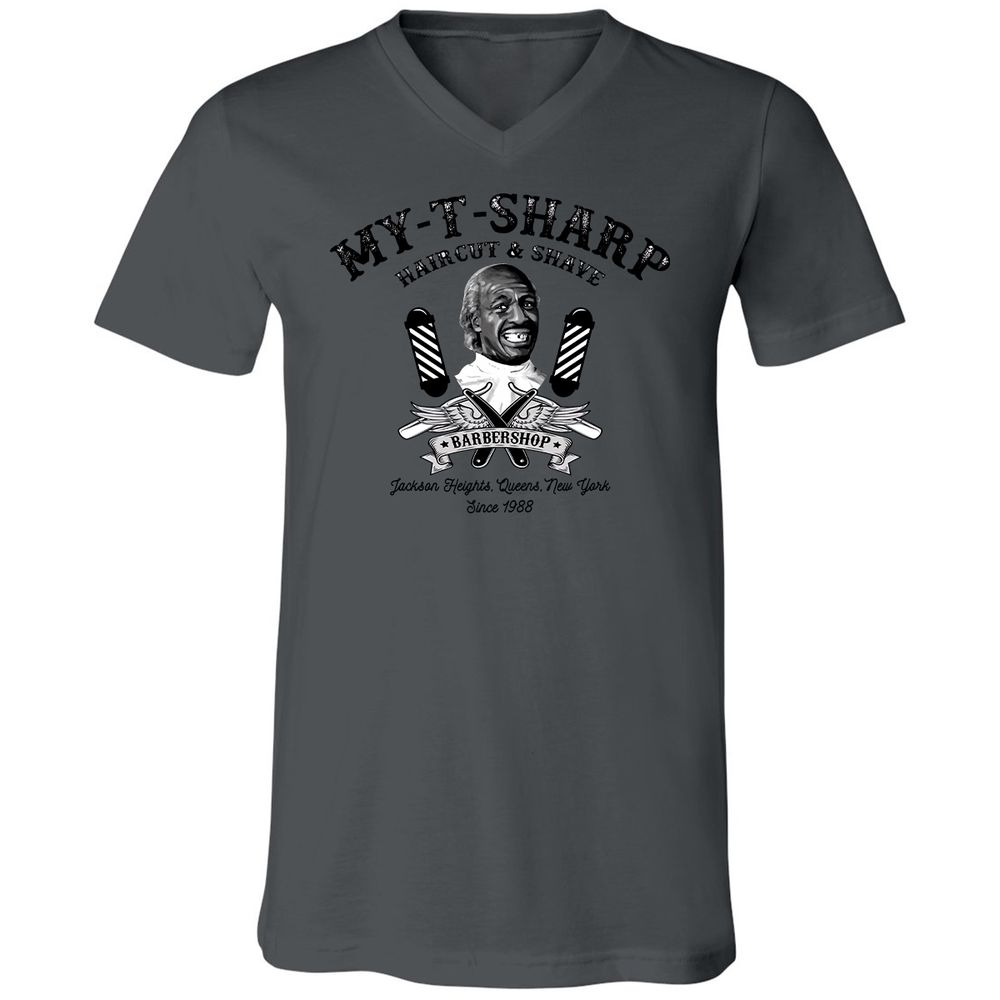 Unisex V-Neck T-Shirt - DFD96A2Y - Asphalt - 12