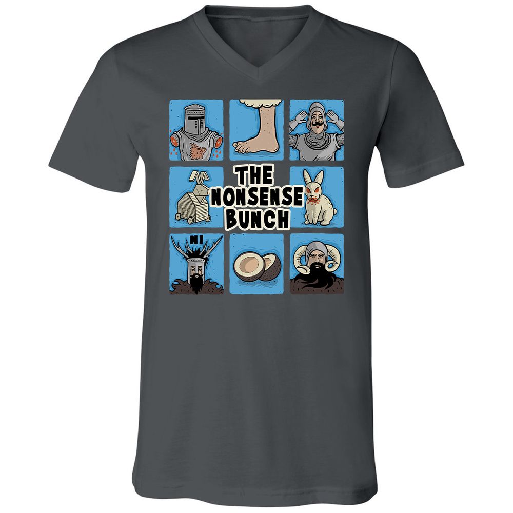 Unisex V-Neck T-Shirt - FSATAL3G - Asphalt - 12