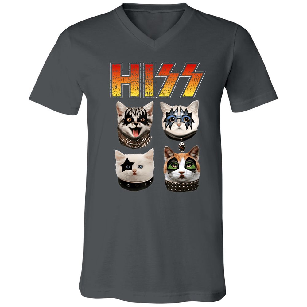 Unisex V-Neck T-Shirt - R5ND1WGL - Asphalt - 12