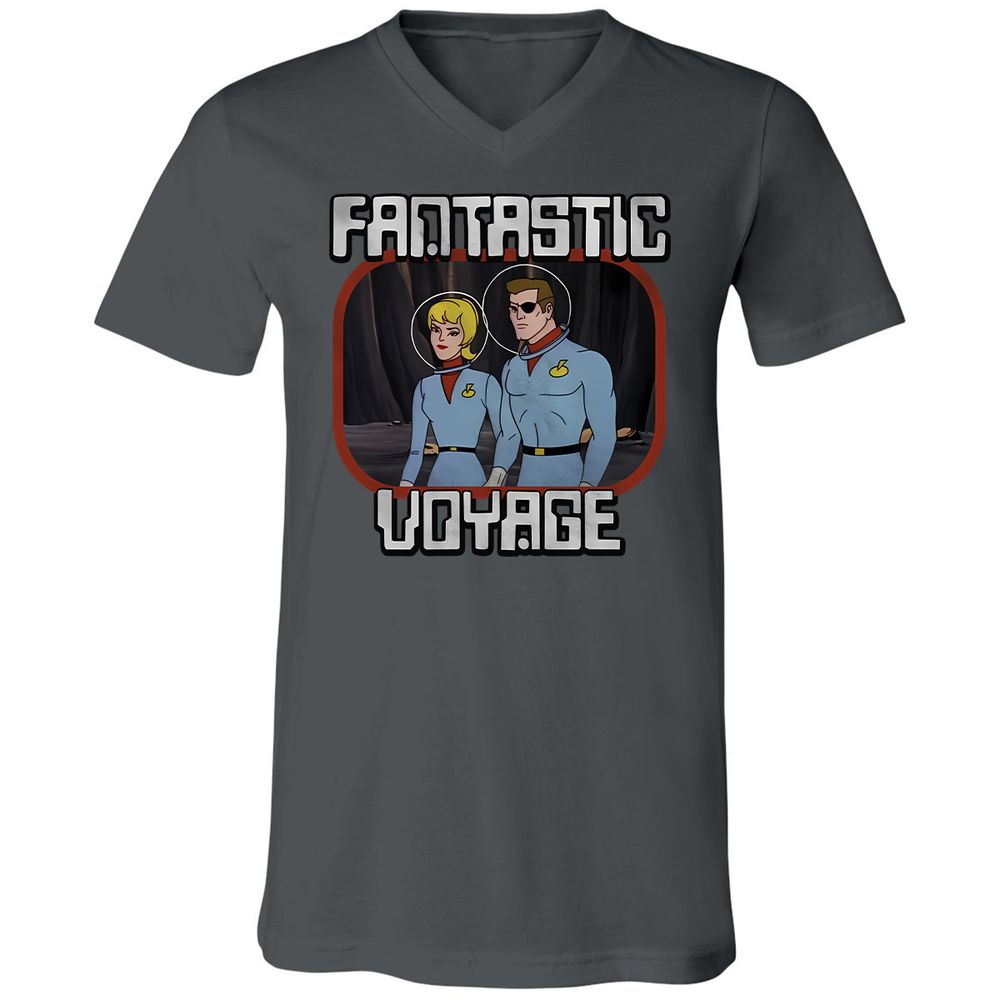 Unisex V-Neck T-Shirt - NTZK2V2J - Asphalt - 12