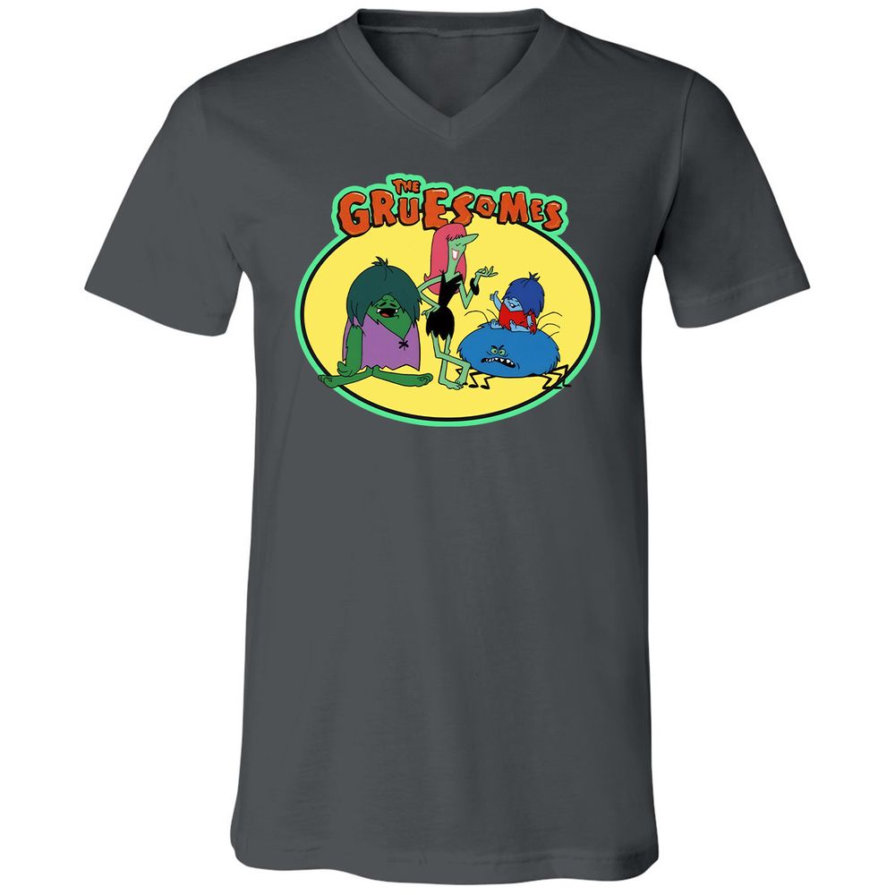 Unisex V-Neck T-Shirt - K2GAH2UV - Asphalt - 12