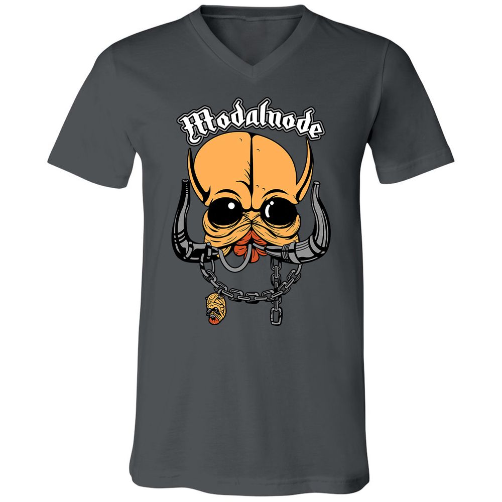 Unisex V-Neck T-Shirt - 57VV3UR9 - Asphalt - 12