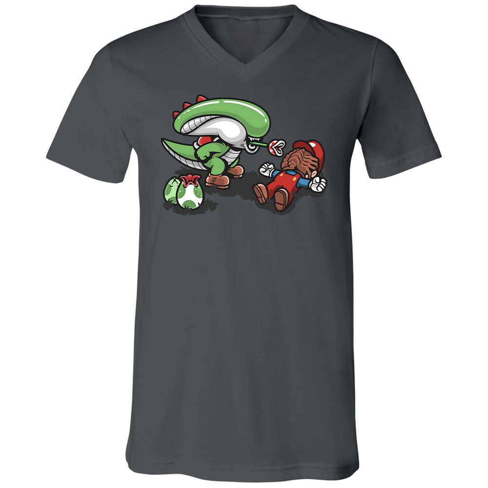 Unisex V-Neck T-Shirt - 2D11UM7Z - Asphalt - 12
