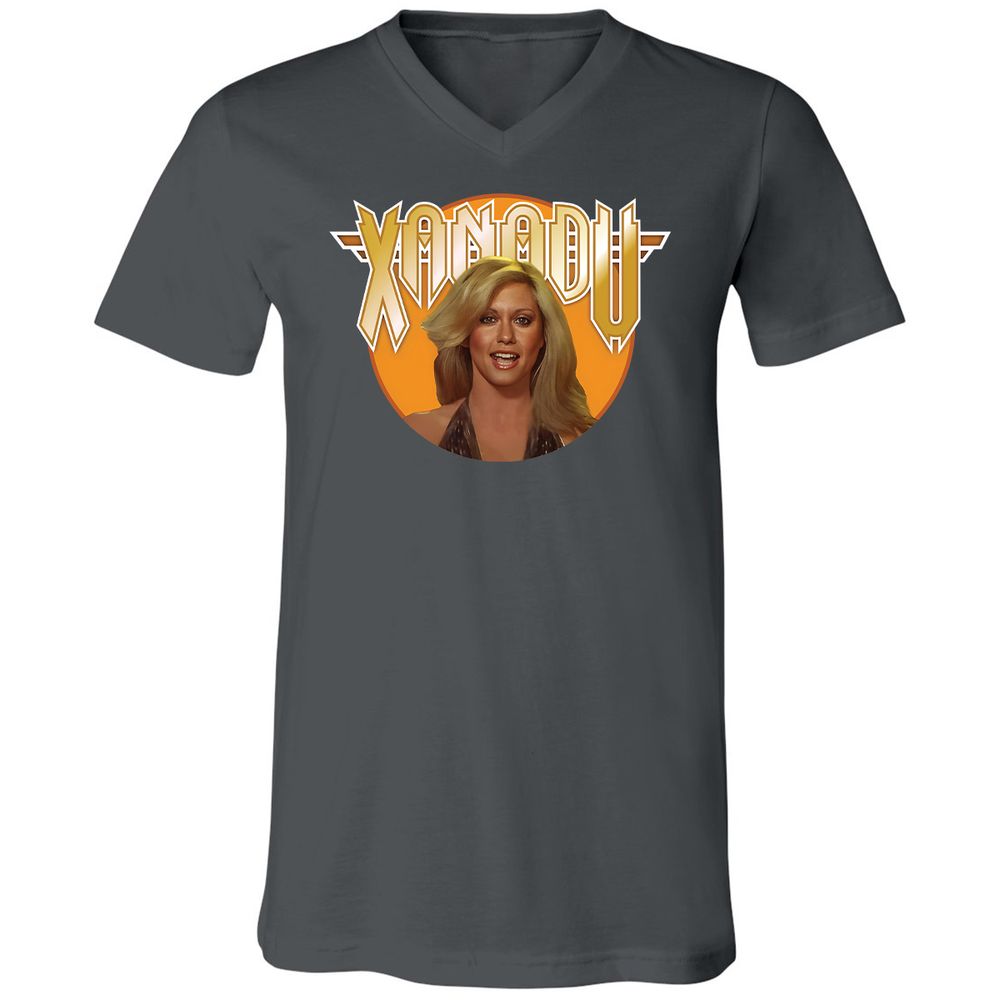 Unisex V-Neck T-Shirt - EYVXMJ4U - Asphalt - 12