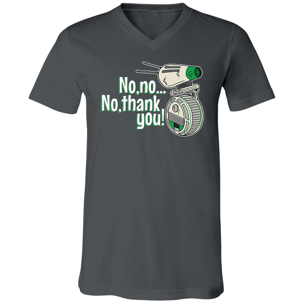 Unisex V-Neck T-Shirt - B8HRMB7P - Asphalt - 12