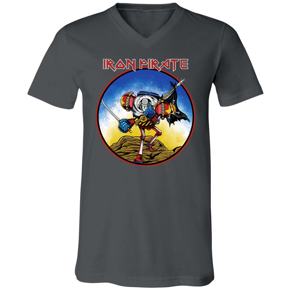 Unisex V-Neck T-Shirt - 3VTMB9AP - Asphalt - 12