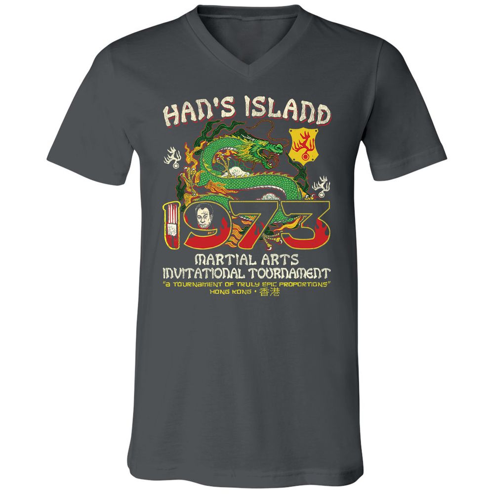 Unisex V-Neck T-Shirt - UUKQWJLZ - Asphalt - 12
