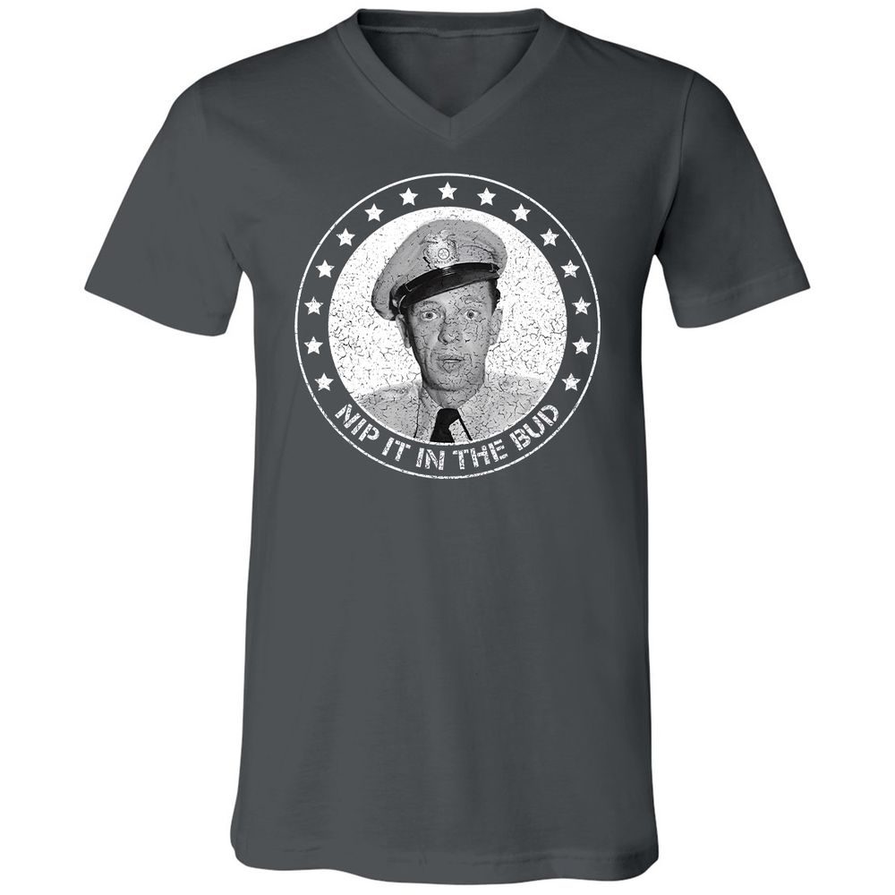 Unisex V-Neck T-Shirt - 43ZLWBS7 - Asphalt - 12