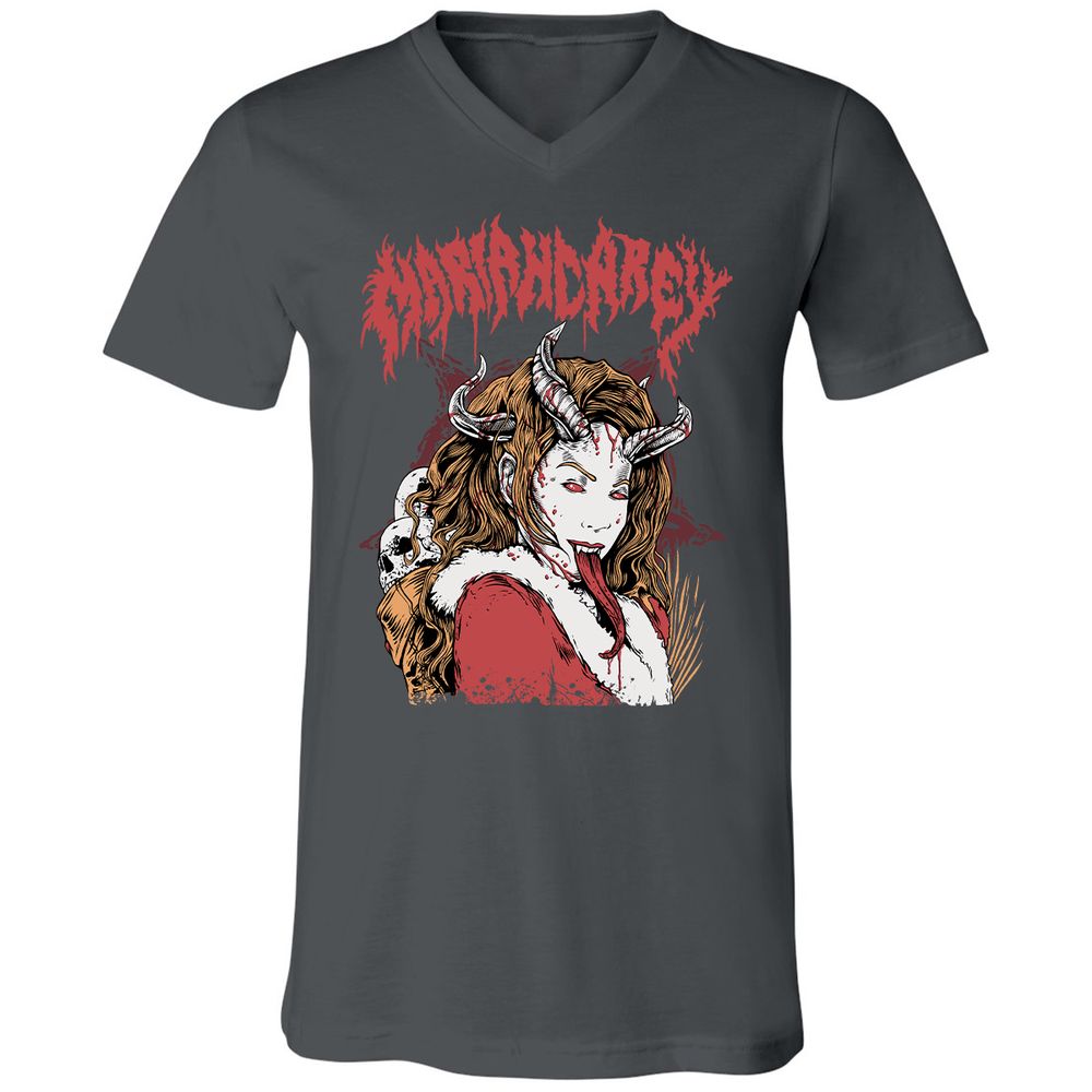Unisex V-Neck T-Shirt - GHM9T5Z1 - Asphalt - 12