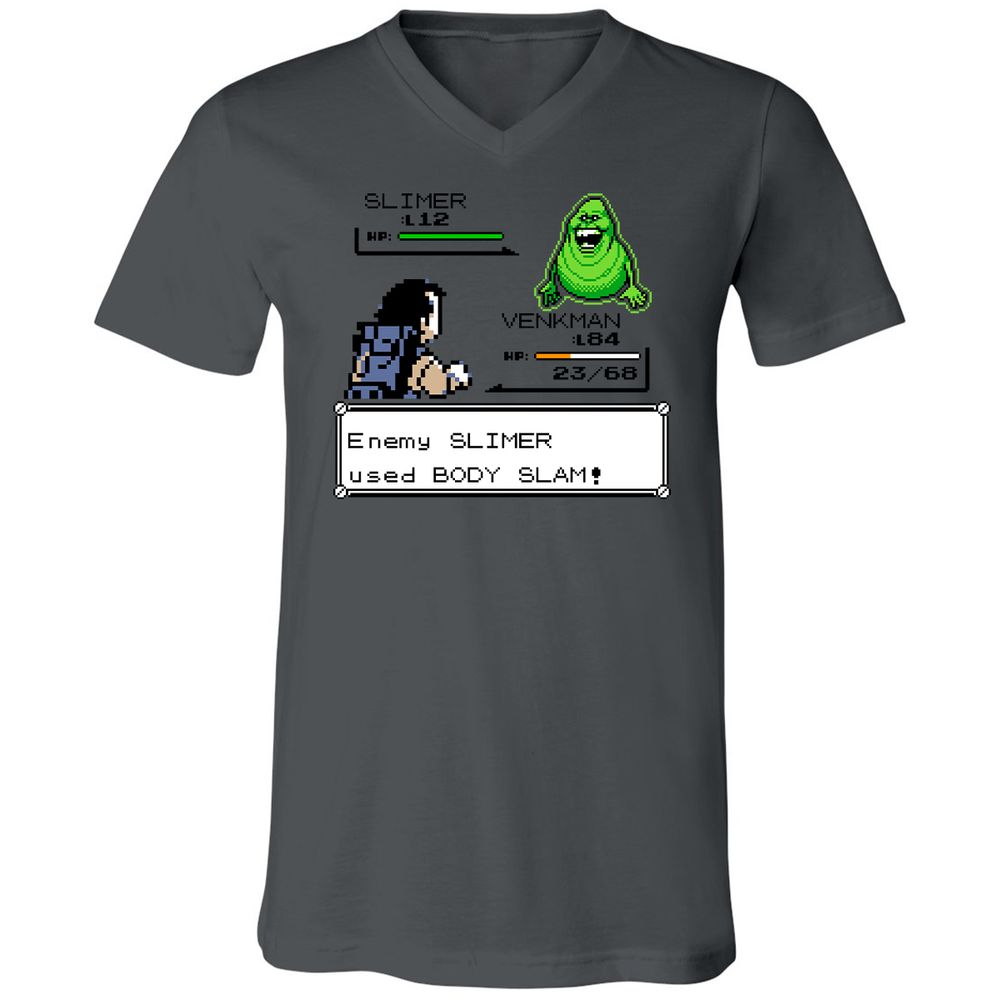 Unisex V-Neck T-Shirt - FZ83FH6R - Asphalt - 12