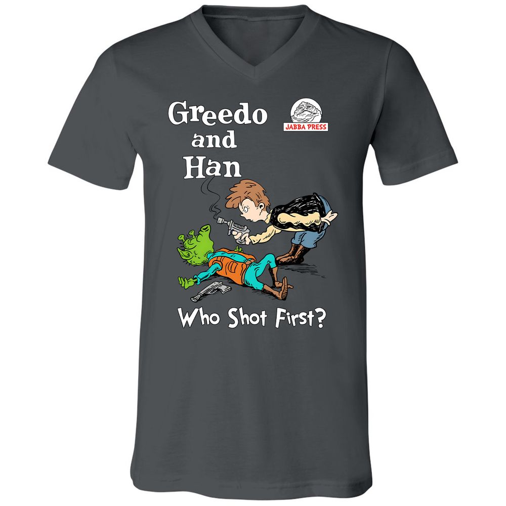 Unisex V-Neck T-Shirt - TGHLAWBE - Asphalt - 12