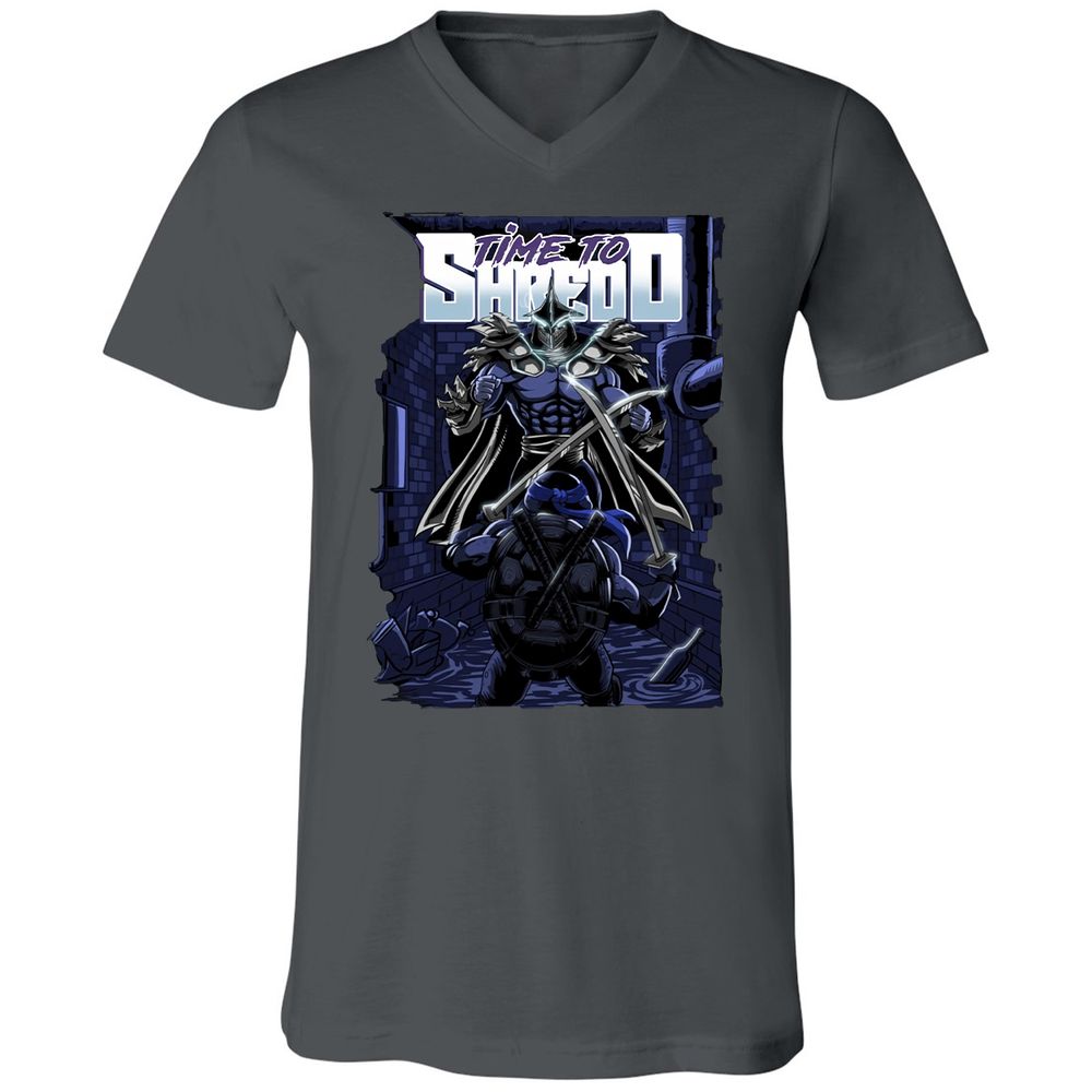 Unisex V-Neck T-Shirt - E69NYBJR - Asphalt - 12