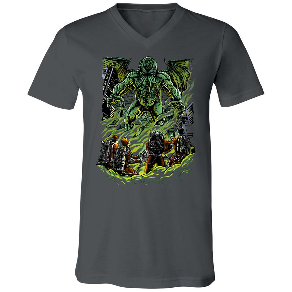 Unisex V-Neck T-Shirt - U43HSAM4 - Asphalt - 12