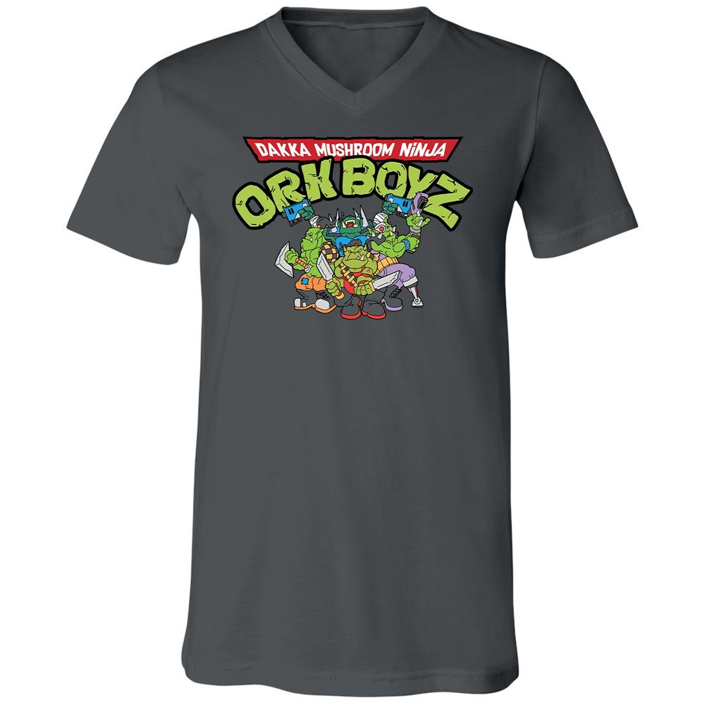 Unisex V-Neck T-Shirt - TYFNWM8R - Asphalt - 12
