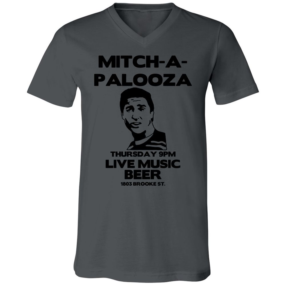 Unisex V-Neck T-Shirt - 63FYL2BA - Asphalt - 12