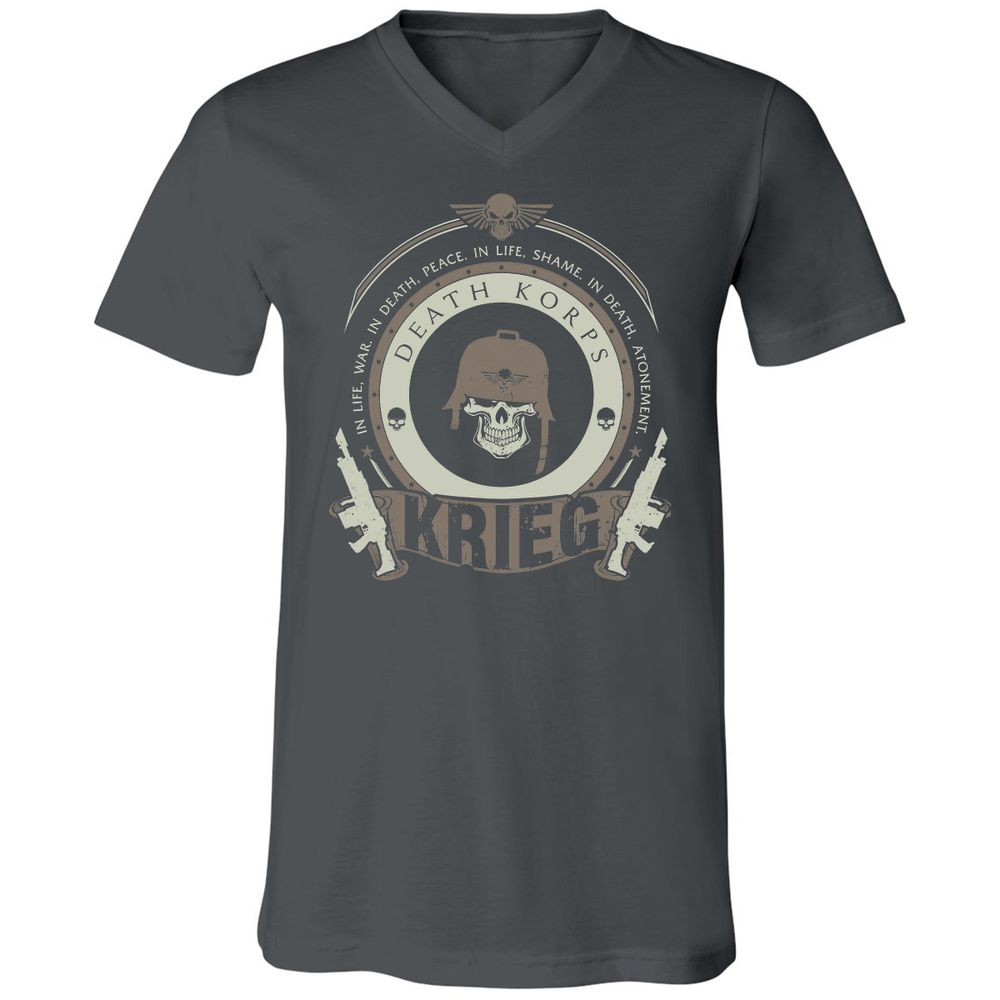 Unisex V-Neck T-Shirt - 9SHQZC1C - Asphalt - 12
