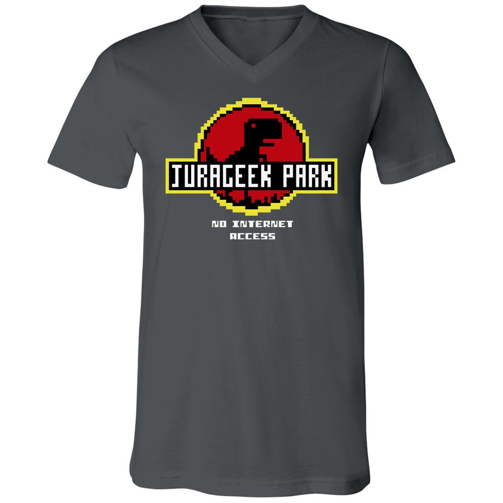 Unisex V-Neck T-Shirt - 4W82YVUN - Asphalt - 12