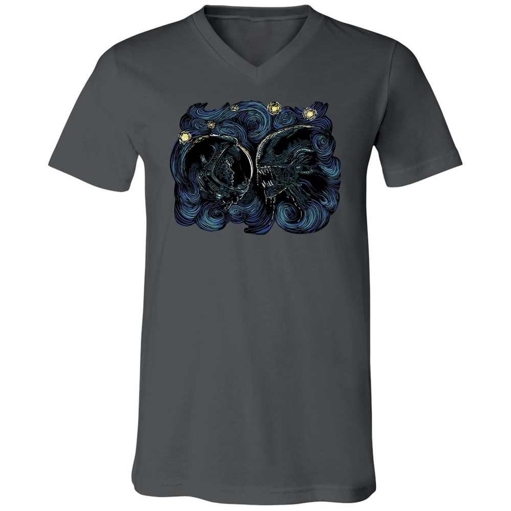 Unisex V-Neck T-Shirt - FEKEPGP3 - Asphalt - 12