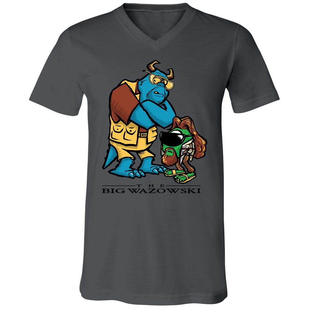 Unisex V-Neck T-Shirt - MWK2U7AQ - Asphalt - 12